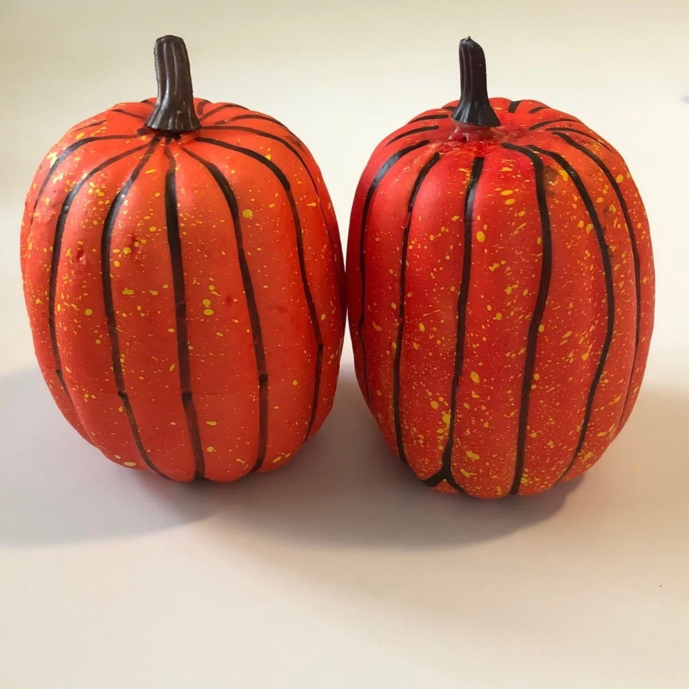 Decorative Foam Mini Pumpkins - lot of 6